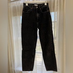 Zara black straight leg denim